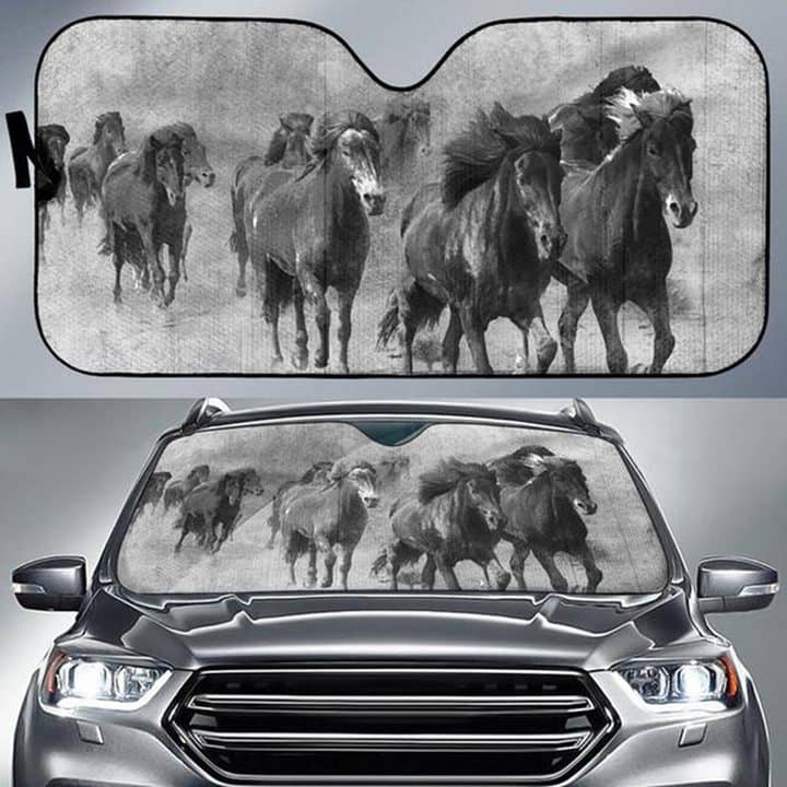 Horse H251 A Unique Gift For Horse Lovers No 331 Auto Sun Shade
