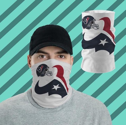 Houston Texans Bandanas Shied All Over Prints Neck Gaiters No2572 Face Mask