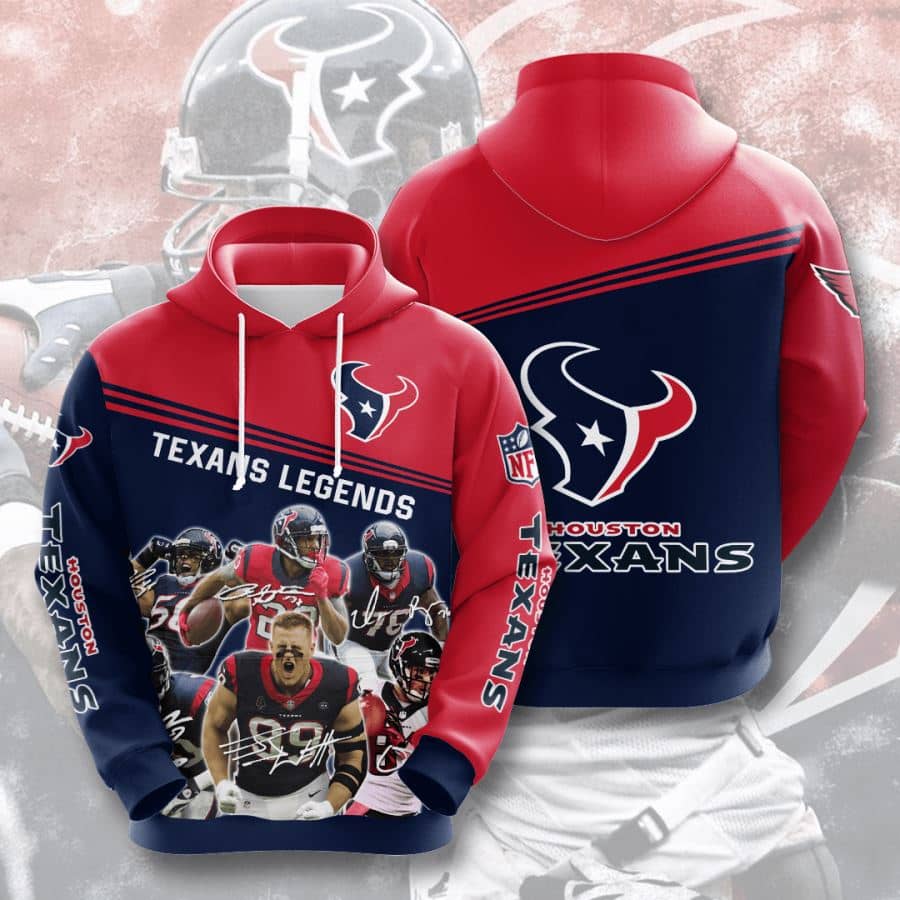 Houston Texans No806 Custom Hoodie 3D