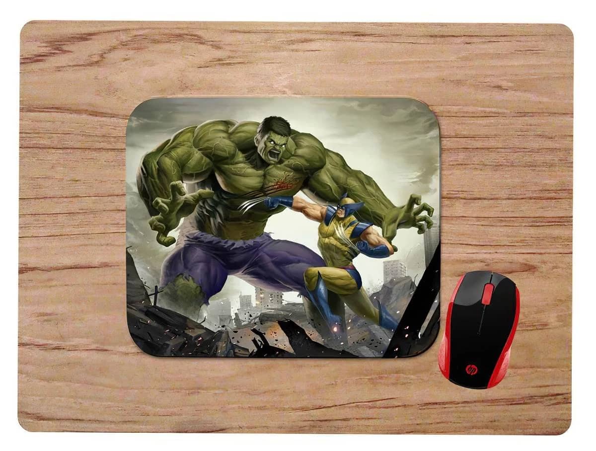 Hulk Verses Wolverine Mouse Pads