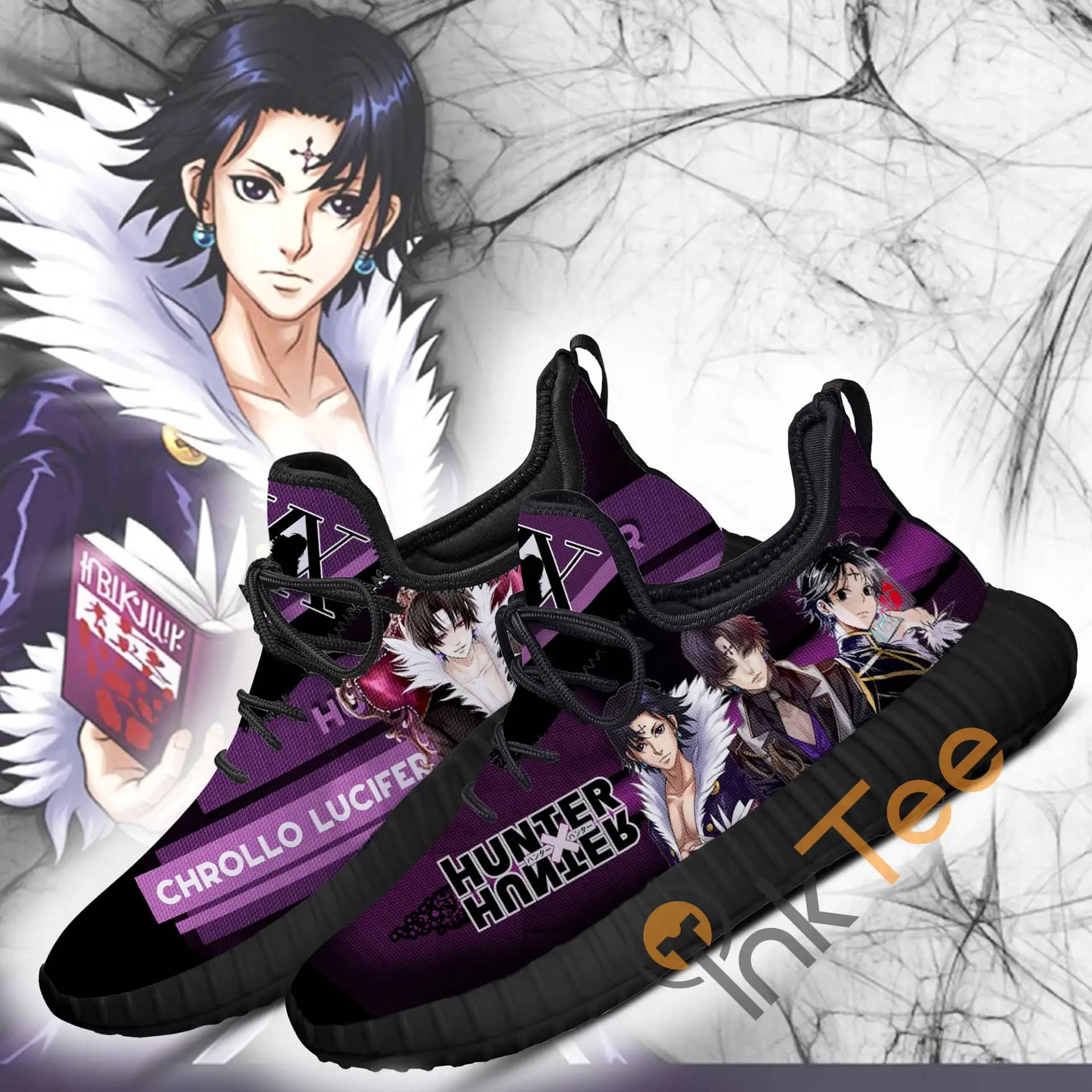 Inktee Store - Hunter X Hunter Chrollo Lucilfer Custom Hxh Anime Amazon Reze Shoes Image