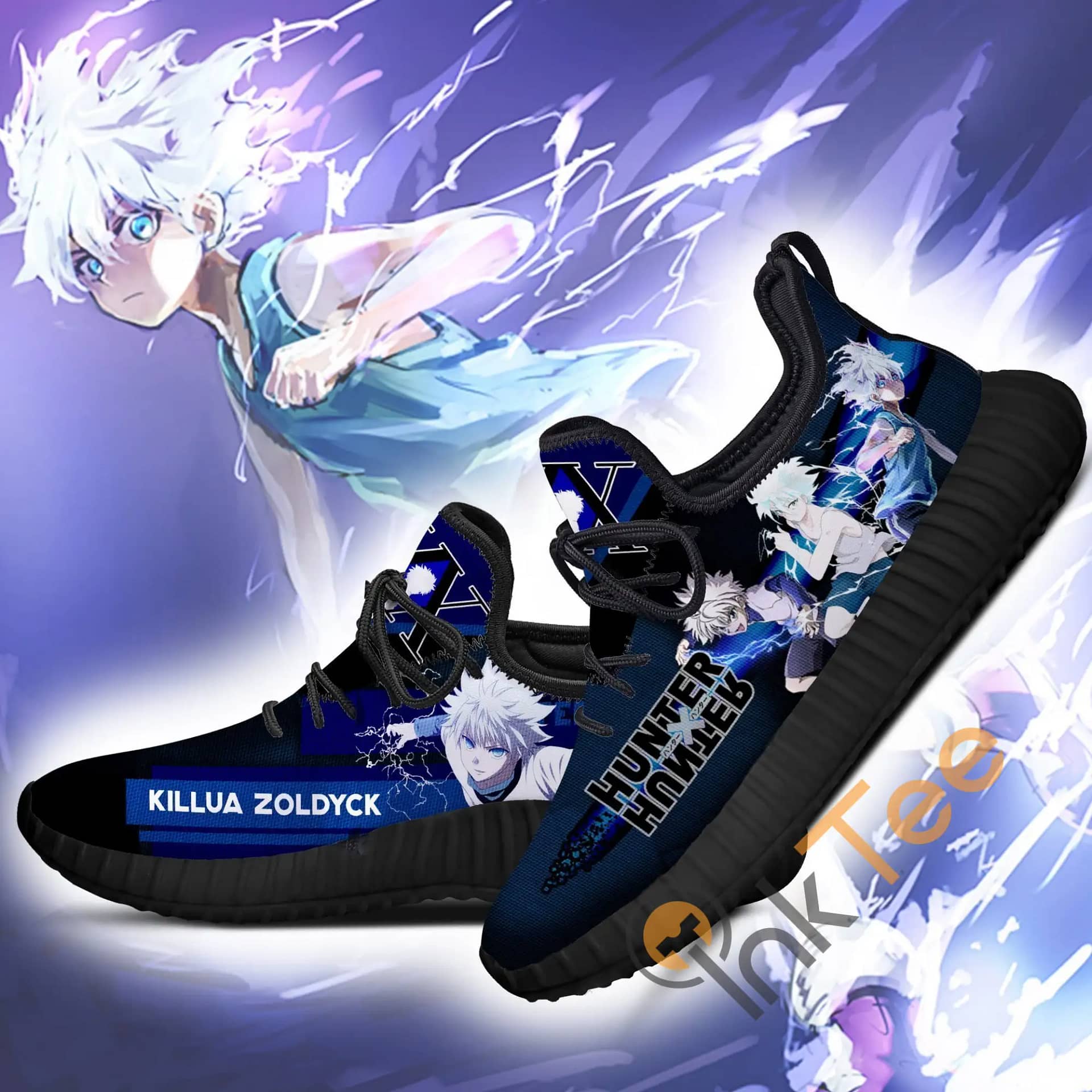 Inktee Store - Hunter X Hunter Killua Custom Hxh Anime Amazon Reze Shoes Image