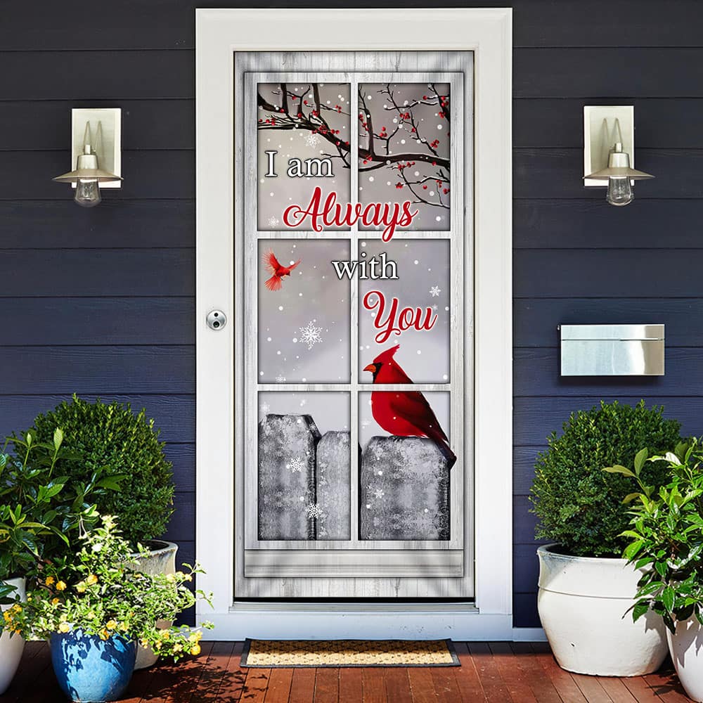 Inktee Store - I Am Always With You Cardinal Door Cover Image