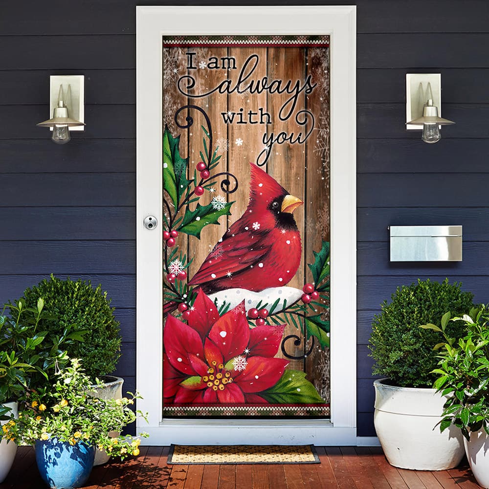 Inktee Store - I Am Always With You Cardinal Memory Sign Door Cover Image