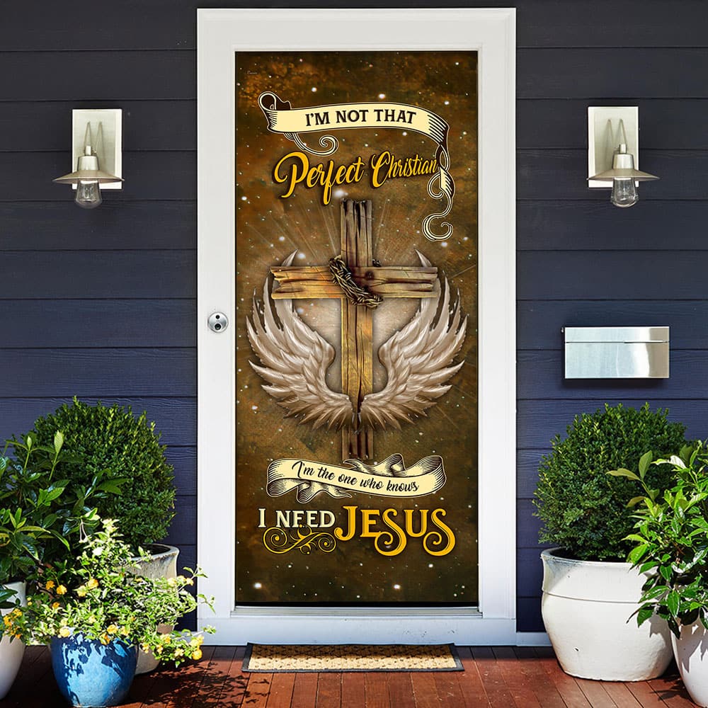Inktee Store - I Need Jesus Door Cover Image