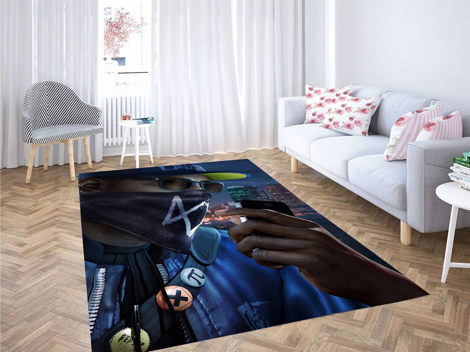Icon Character Style Watch Dogs 2 Carpet Rug