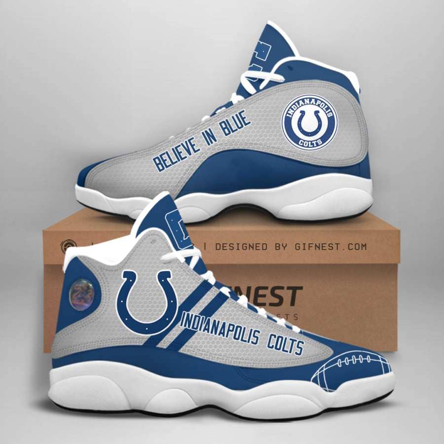 Indianapolis Colts Custom No70 Air Jordan Shoes