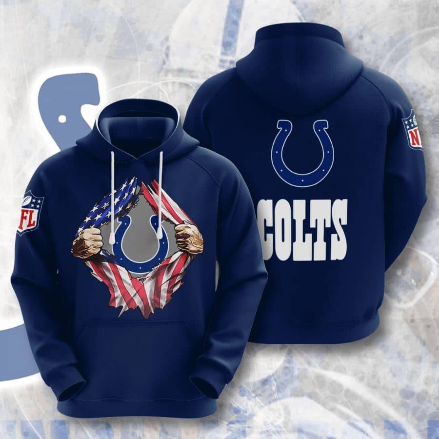 Indianapolis Colts No822 Custom Hoodie 3D