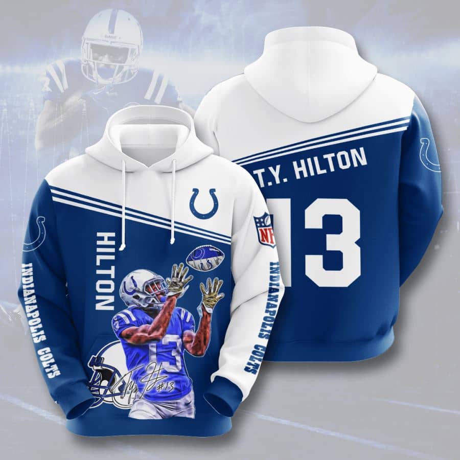 Indianapolis Colts No840 Custom Hoodie 3D