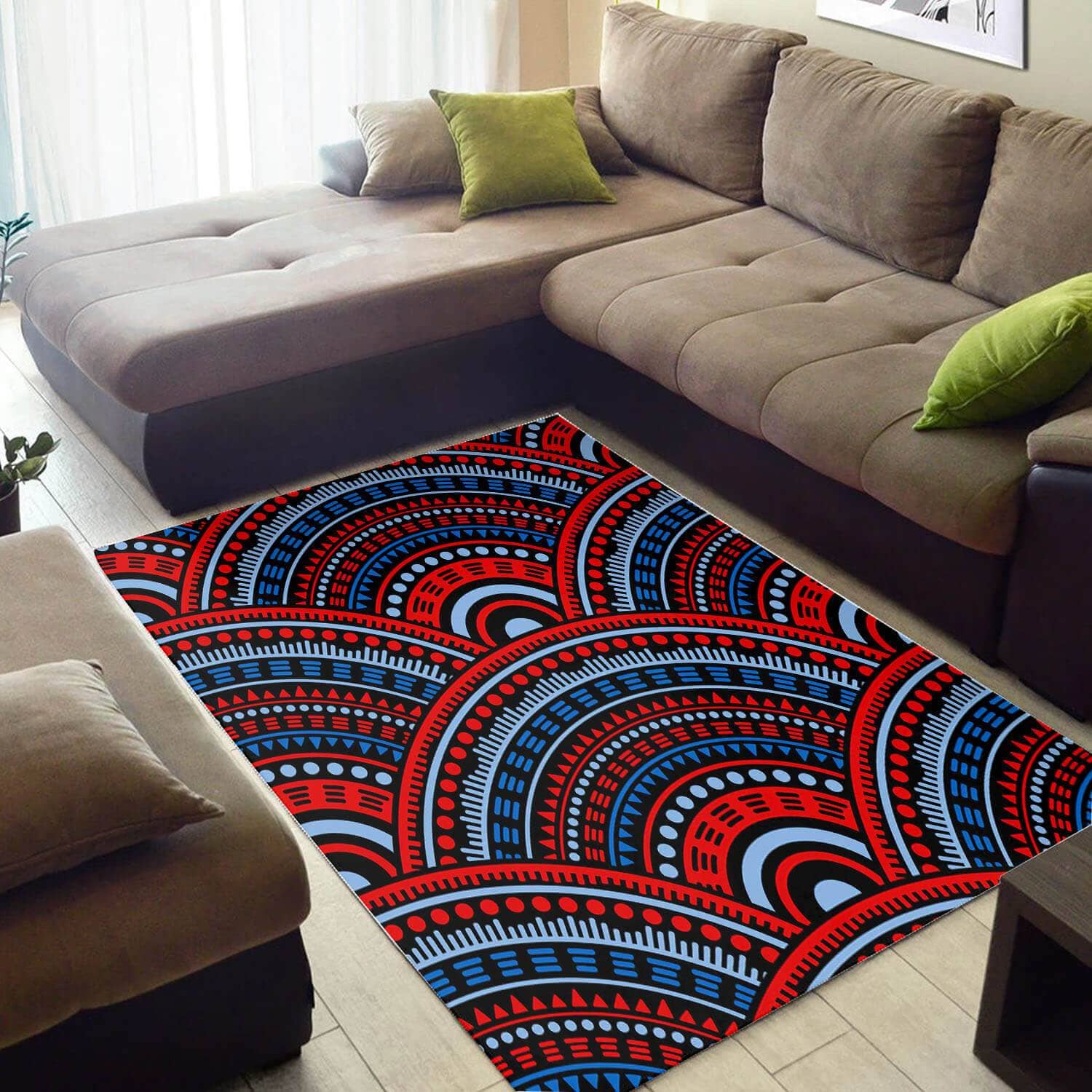 Inspired African American Beautiful Afrocentric Art Style Floor Themed Home Rug