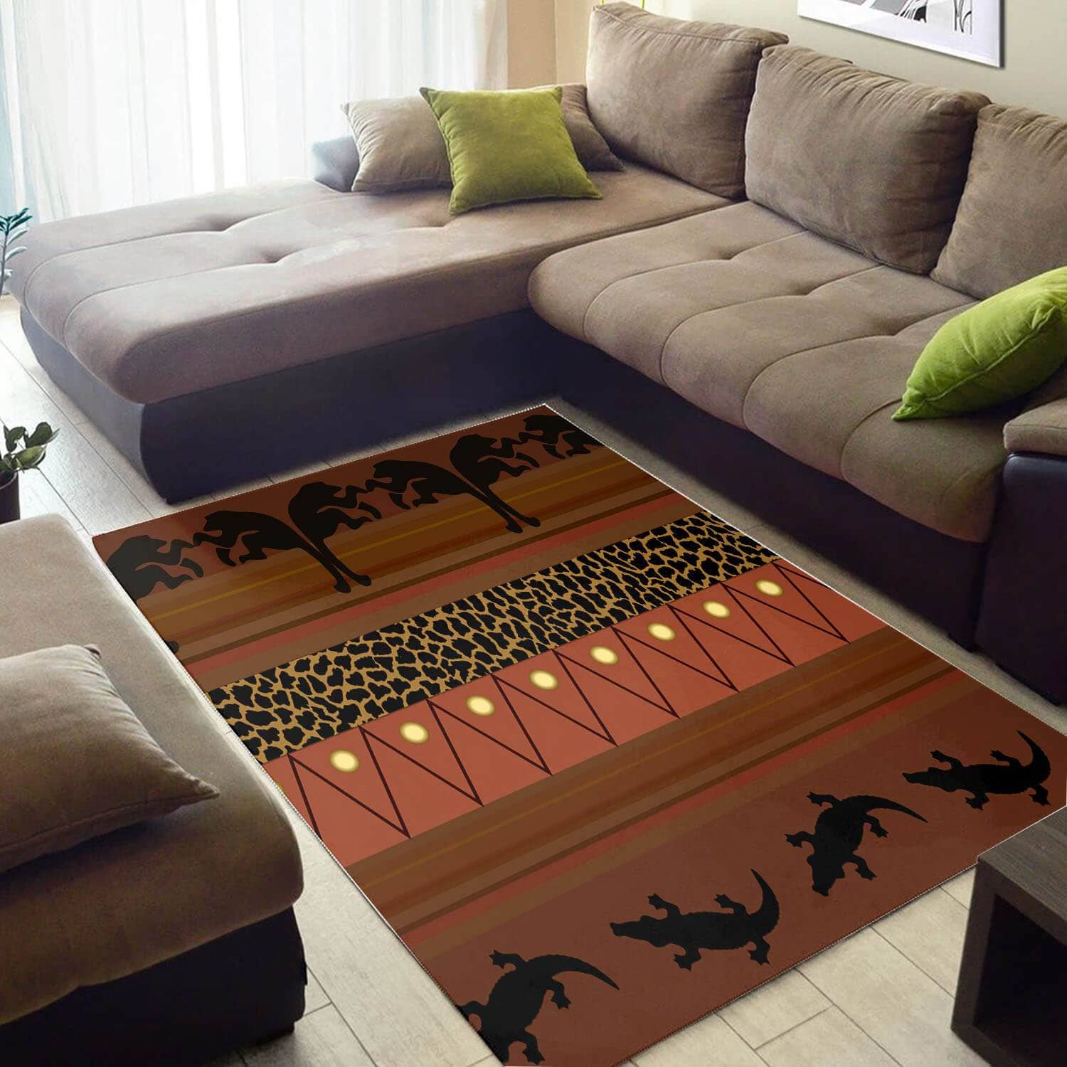Inspired African American Colorful Afrocentric Art Carpet Room Rug