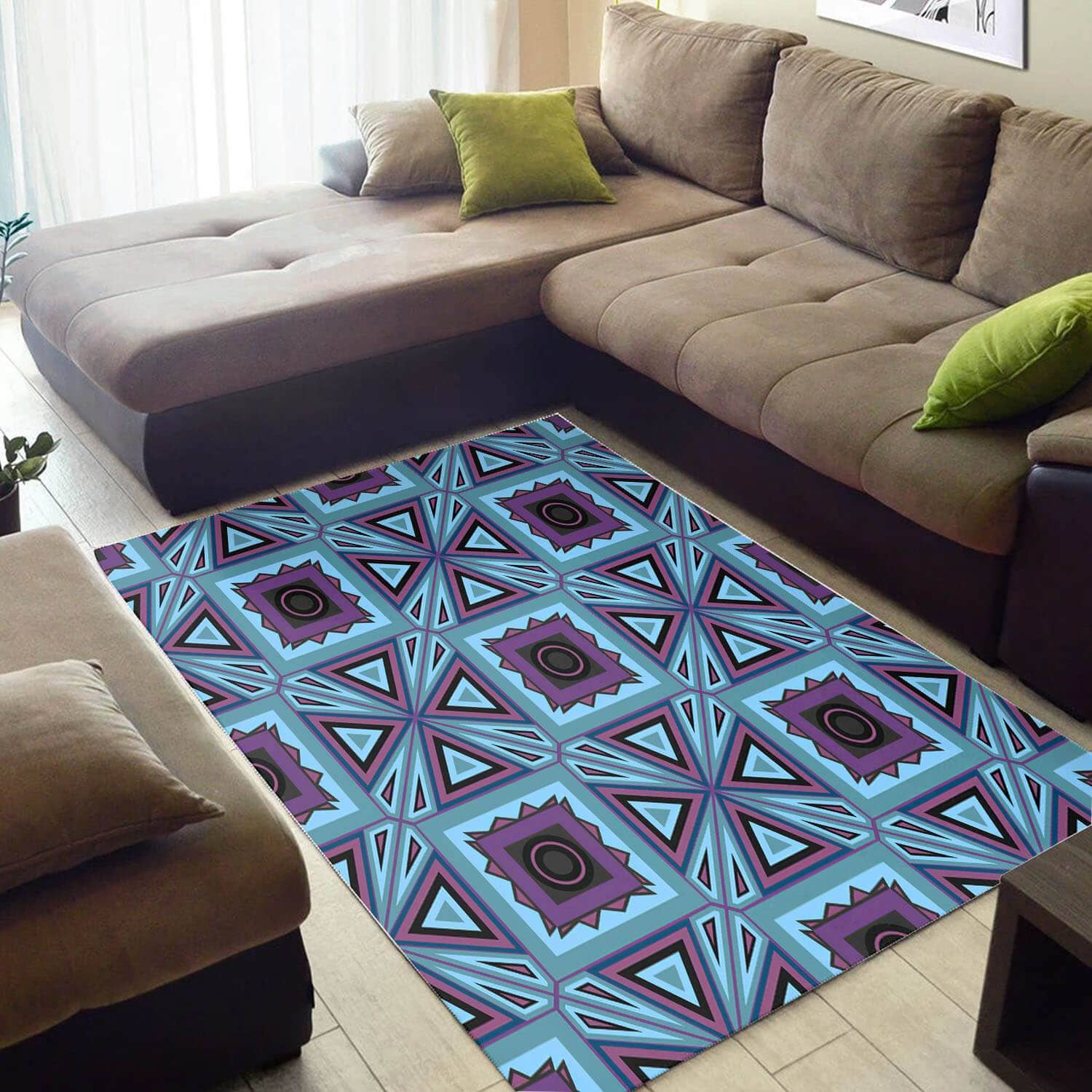Inspired African American Modern Print Ethnic Seamless Pattern Carpet Home Rug