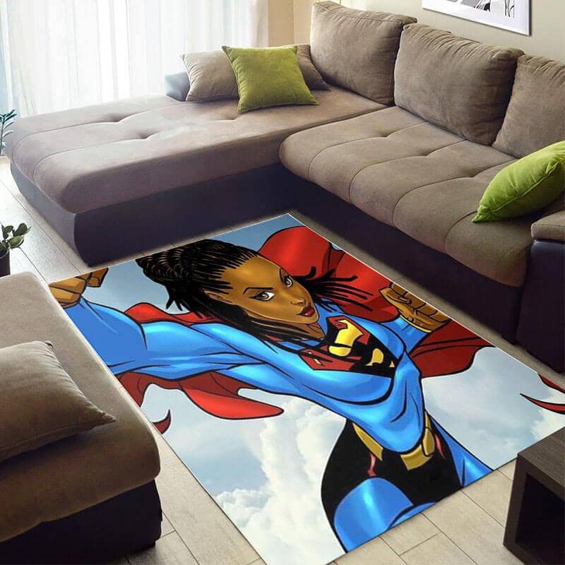 Inspired African Beautiful Afro Lady Themed Room Rug