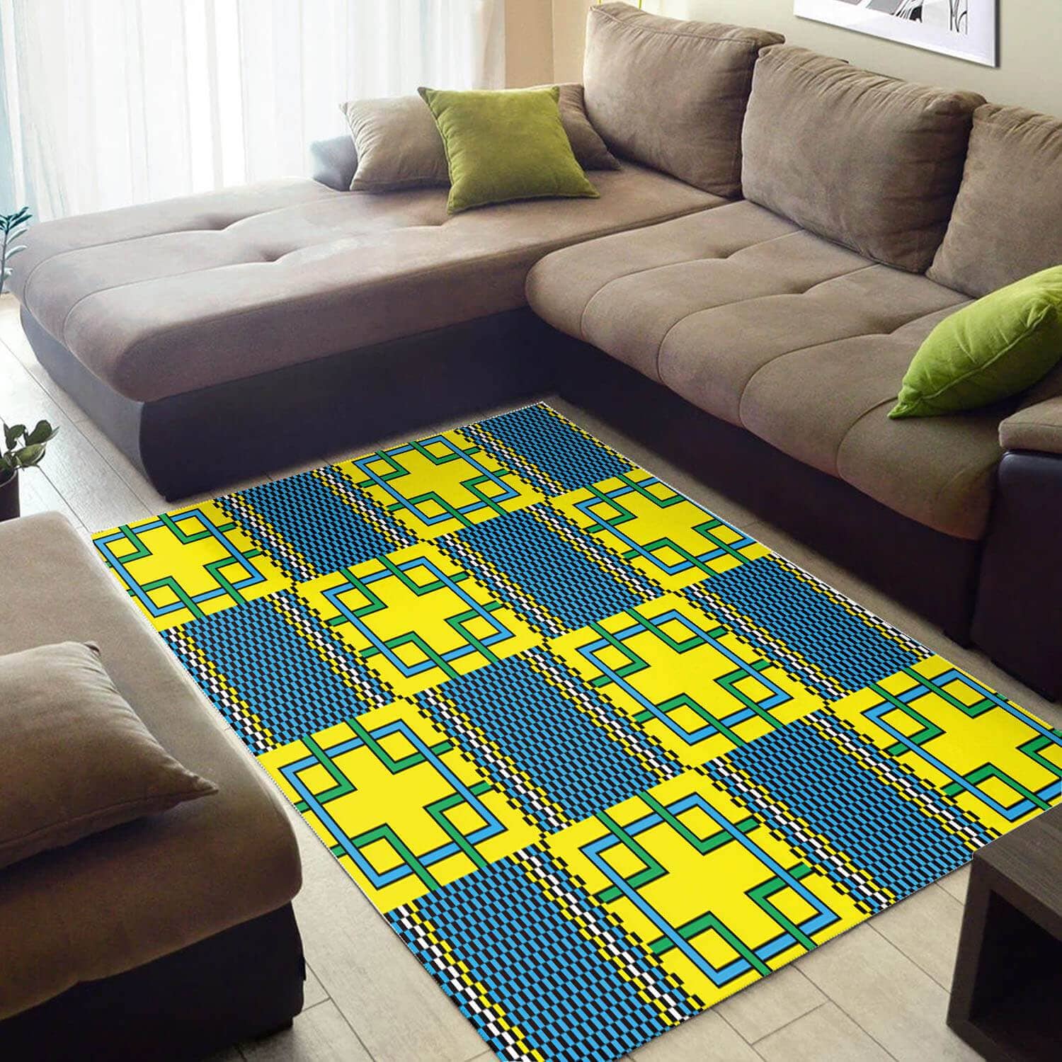 Inspired African Beautiful Style Afrocentric Art Themed Rug