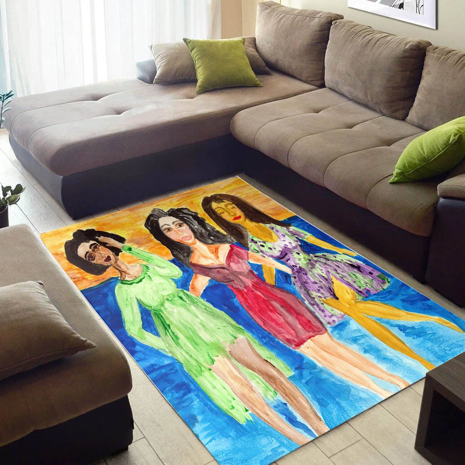 Inspired African Beautiful Woman Large Style Rug