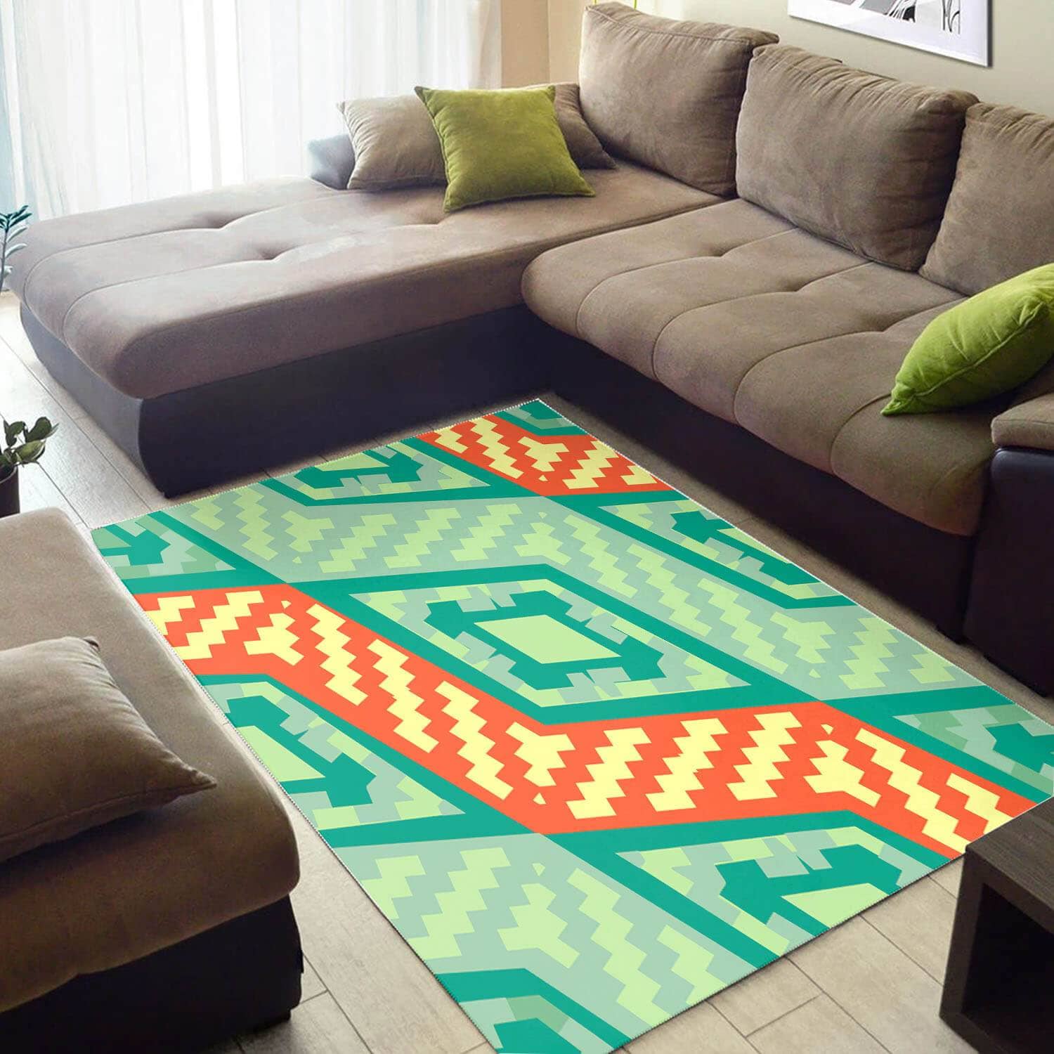 Inspired African Perfect Afro American Afrocentric Pattern Art Style Floor House Rug