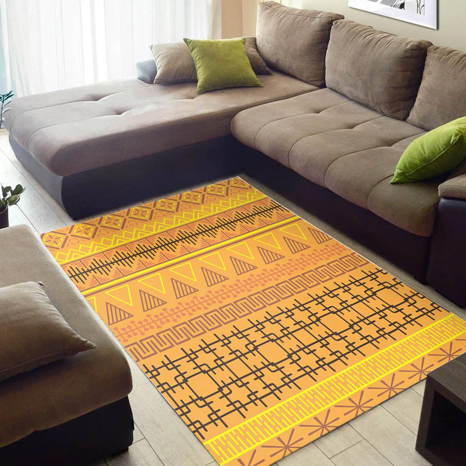 Inspired African Perfect Natural Hair Seamless Pattern Style Area Room Rug