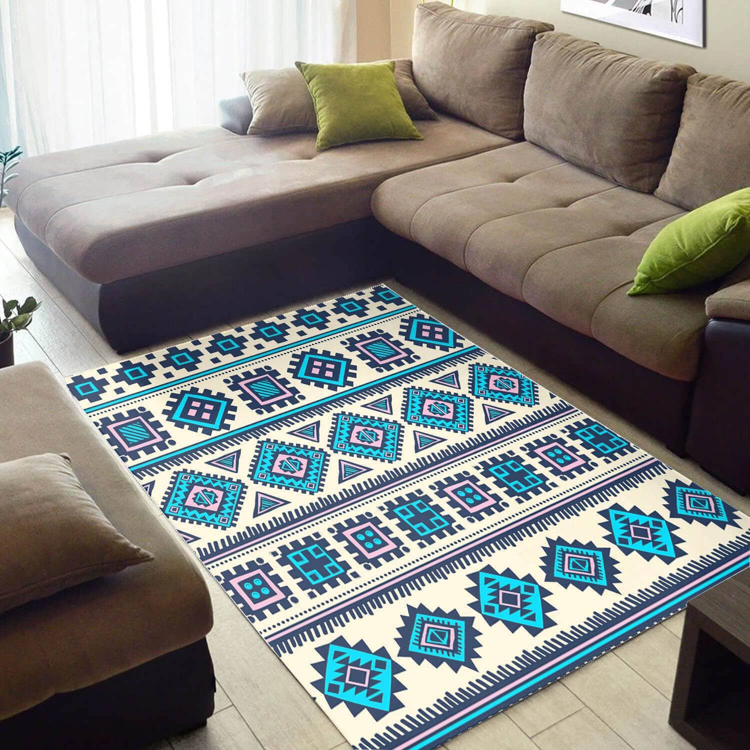 Inspired African Perfect Style Afrocentric Art Design Floor Living Room Rug