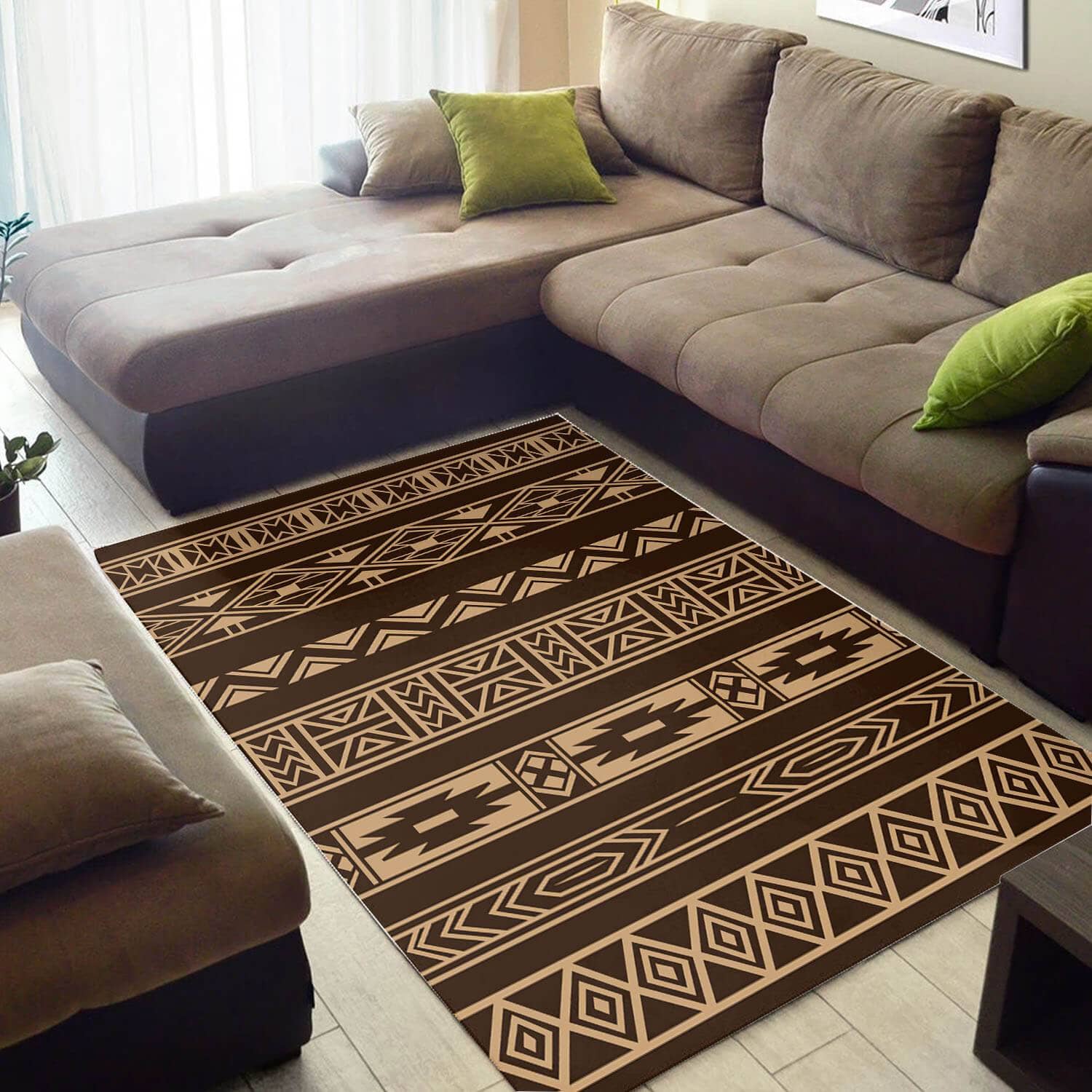Inspired African Style Amazing Afrocentric Pattern Art Themed House Rug