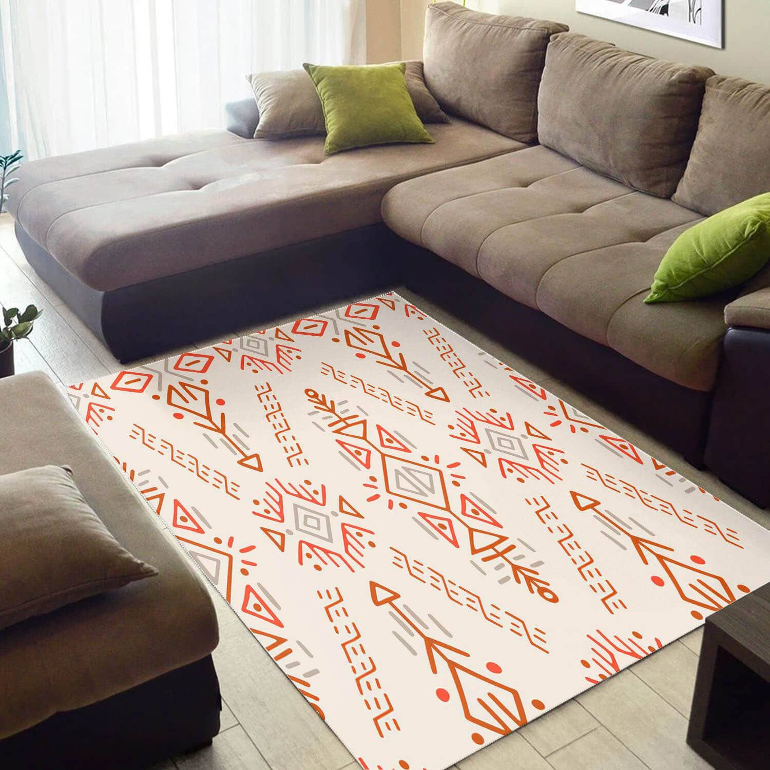 Inspired African Style Perfect Afrocentric Art Themed Rug