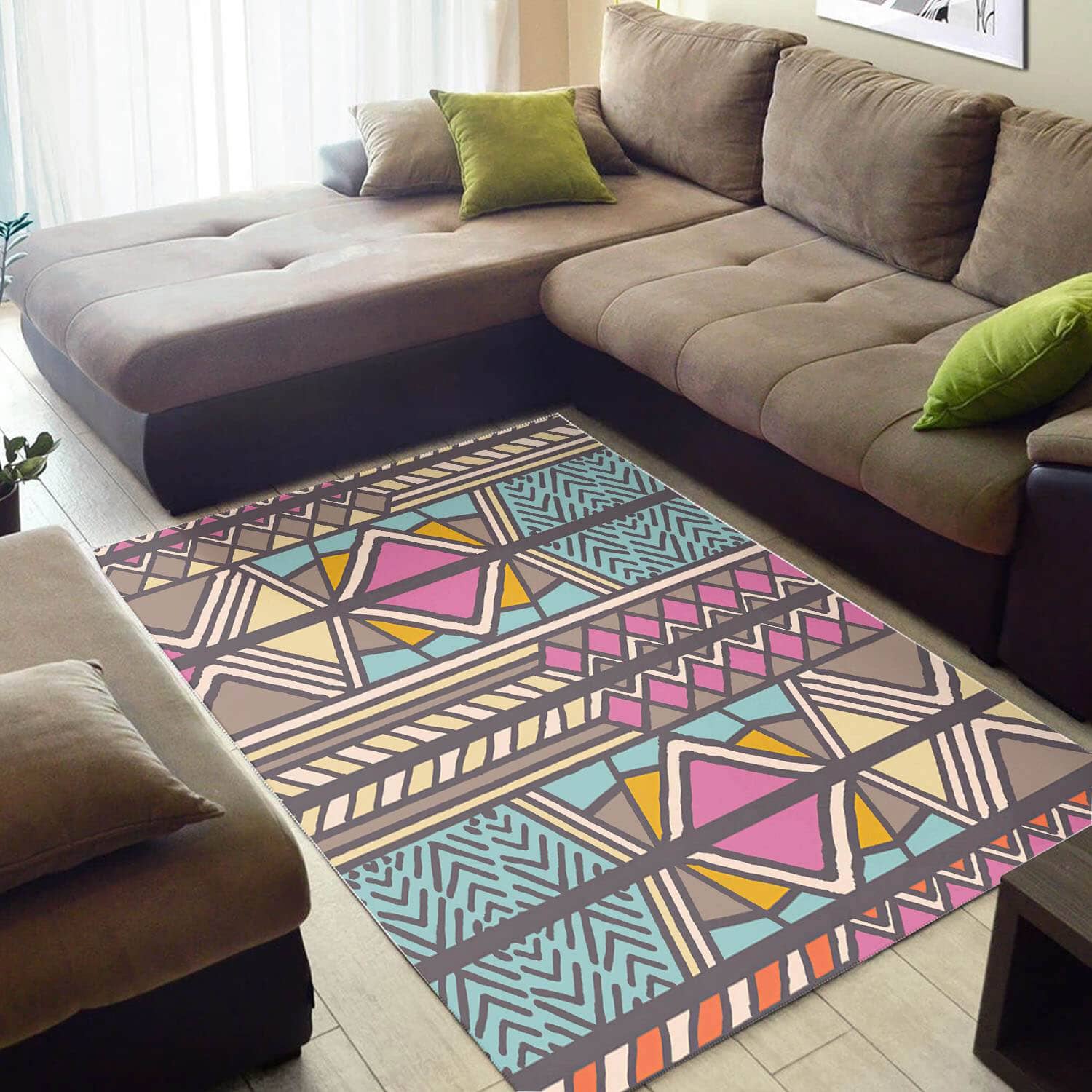 Inspired African Unique American Black Art Seamless Pattern Design Floor Carpet Room Rug