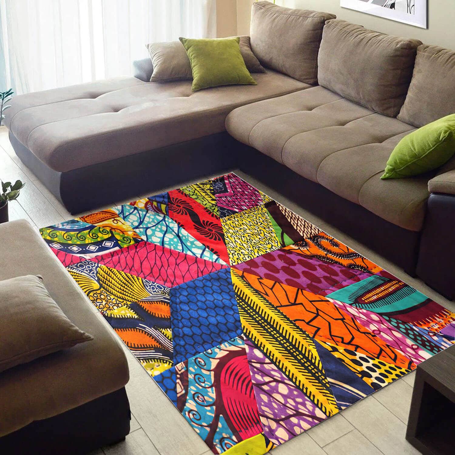 Inspired African Unique Black History Month Ethnic Seamless Pattern Large Carpet House Rug
