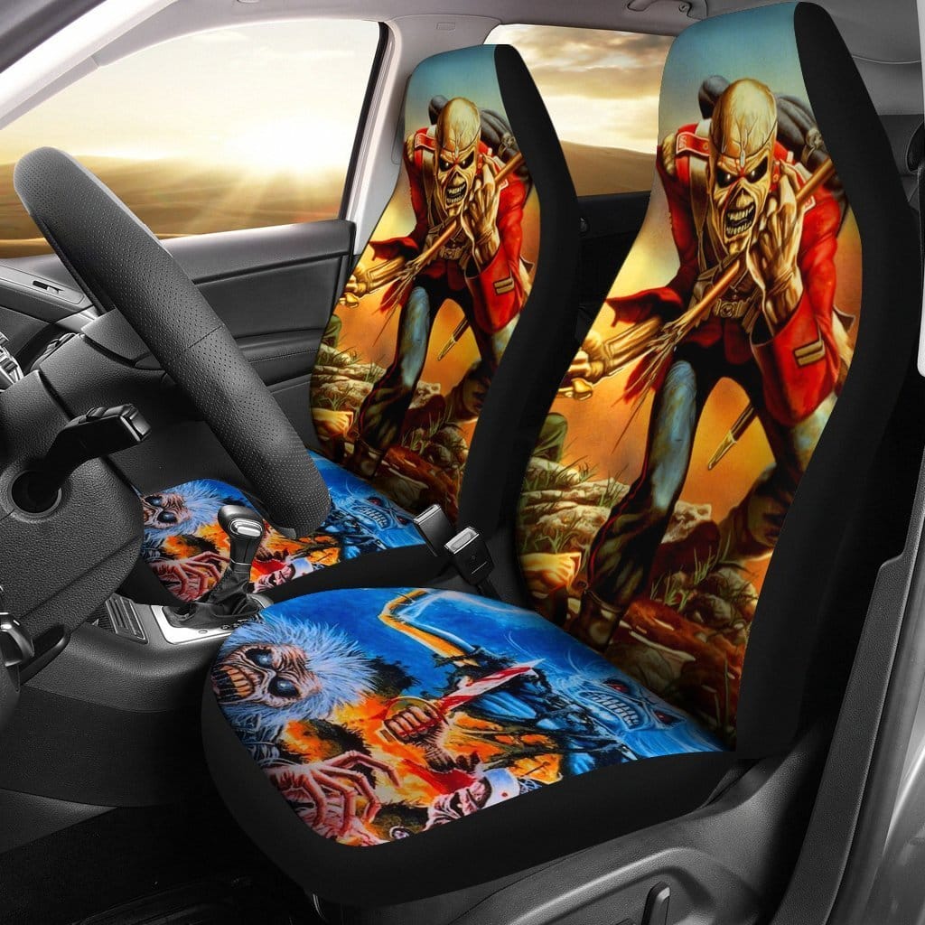 Iron Maiden Heavy Metal Band Car Seat Covers