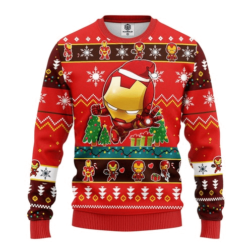 Iron Man Chibi Christmas Ugly Sweater