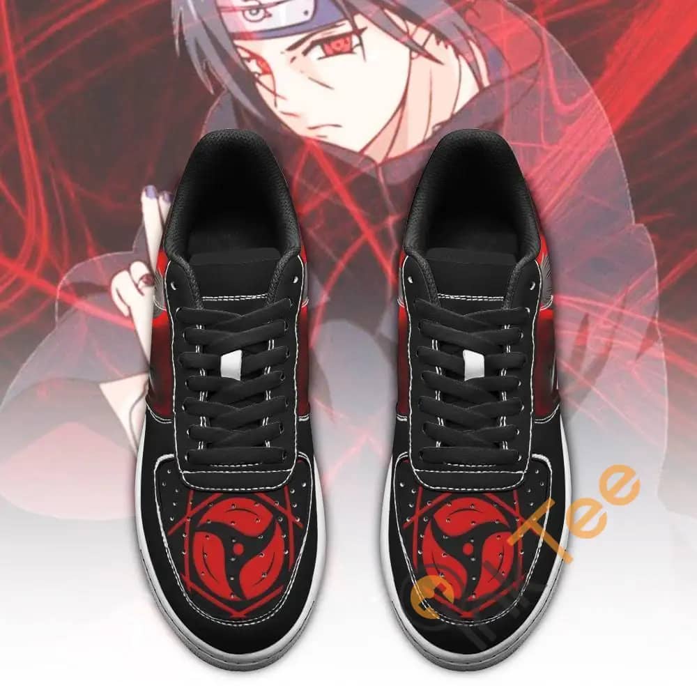 Itachi Sharingan Eyes Naruto Anime Amazon Nike Air Force Shoes