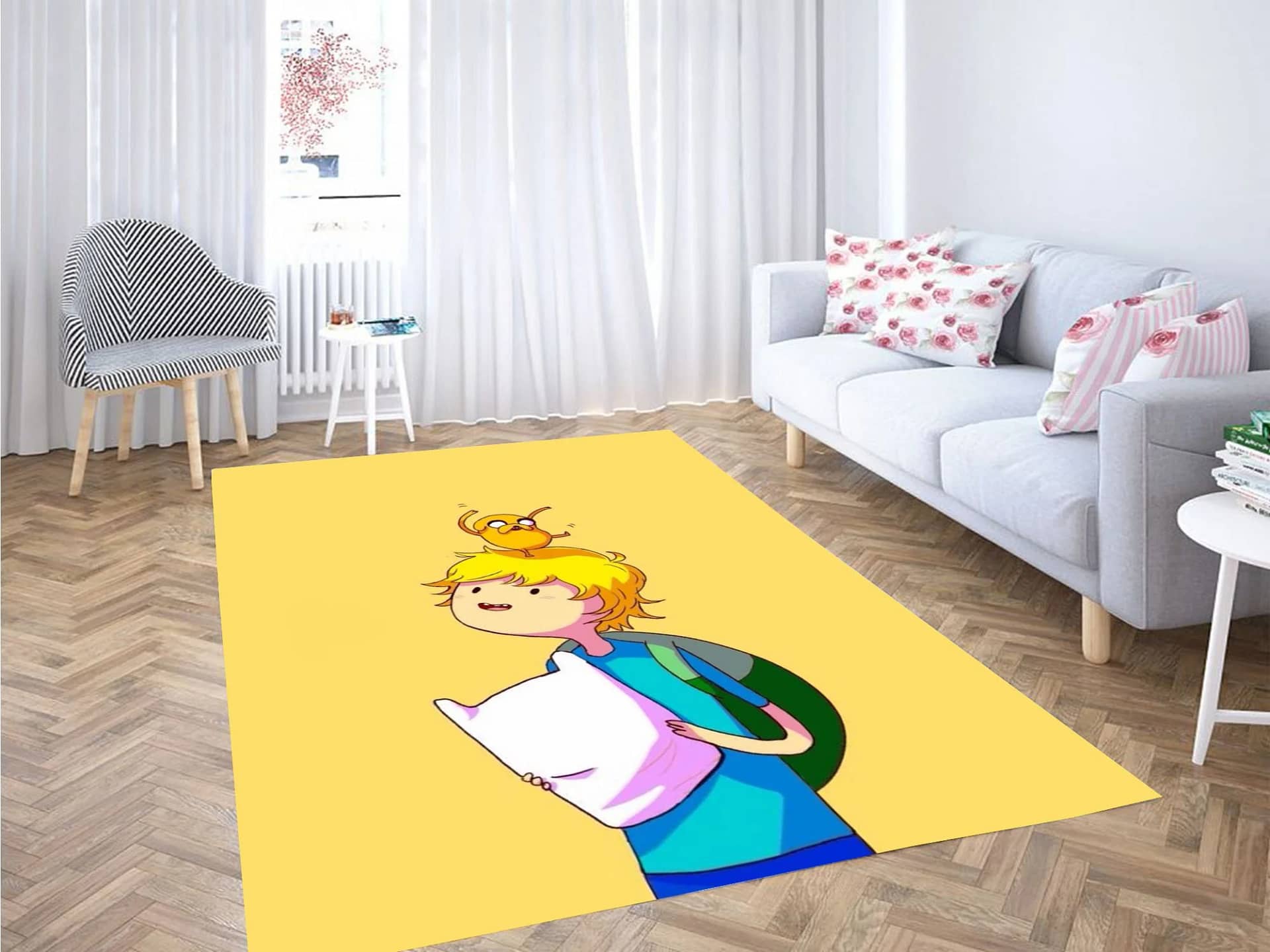 Jack And Finn Adventure Time Carpet Rug