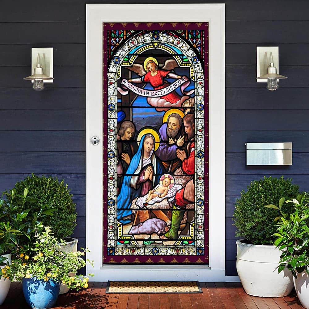 Inktee Store - Jesus Christ Family Door Cover Image