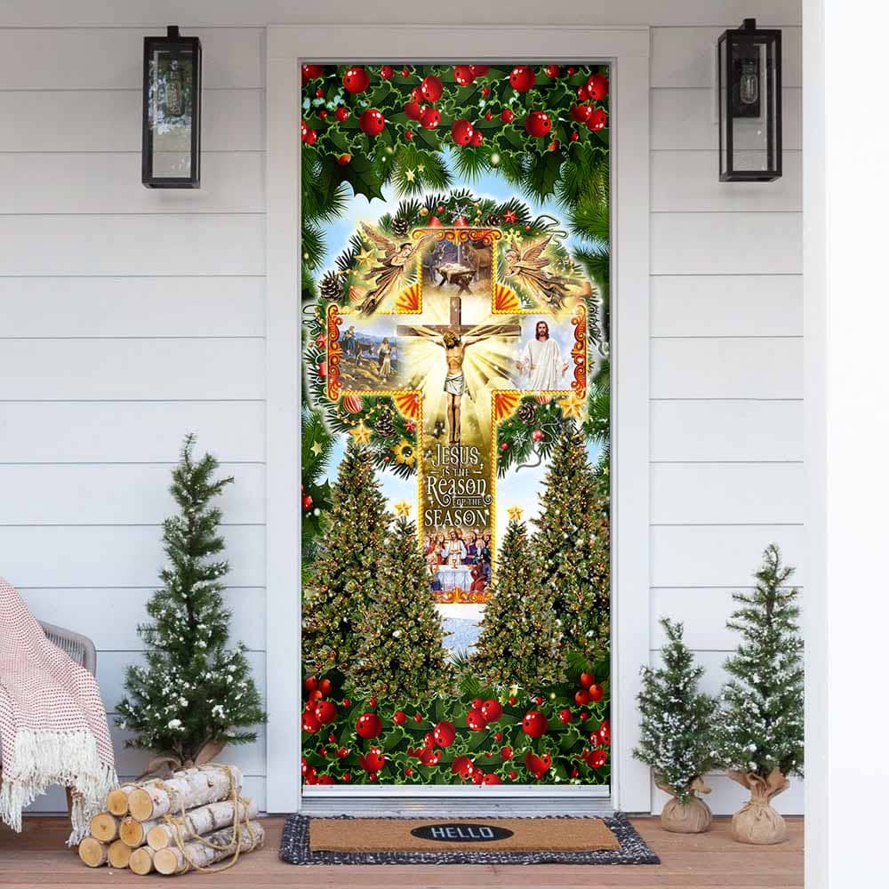 Jesus Is The Reason For The Season Christmas No11 Door Cover