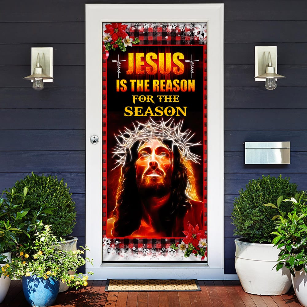 Inktee Store - Jesus Is The Reason For The Season Door Cover Image