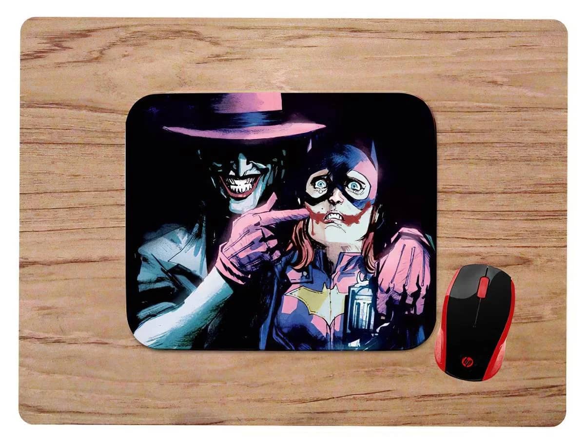 Joker &Amp; Batgirl Ooak Made Mouse Pads