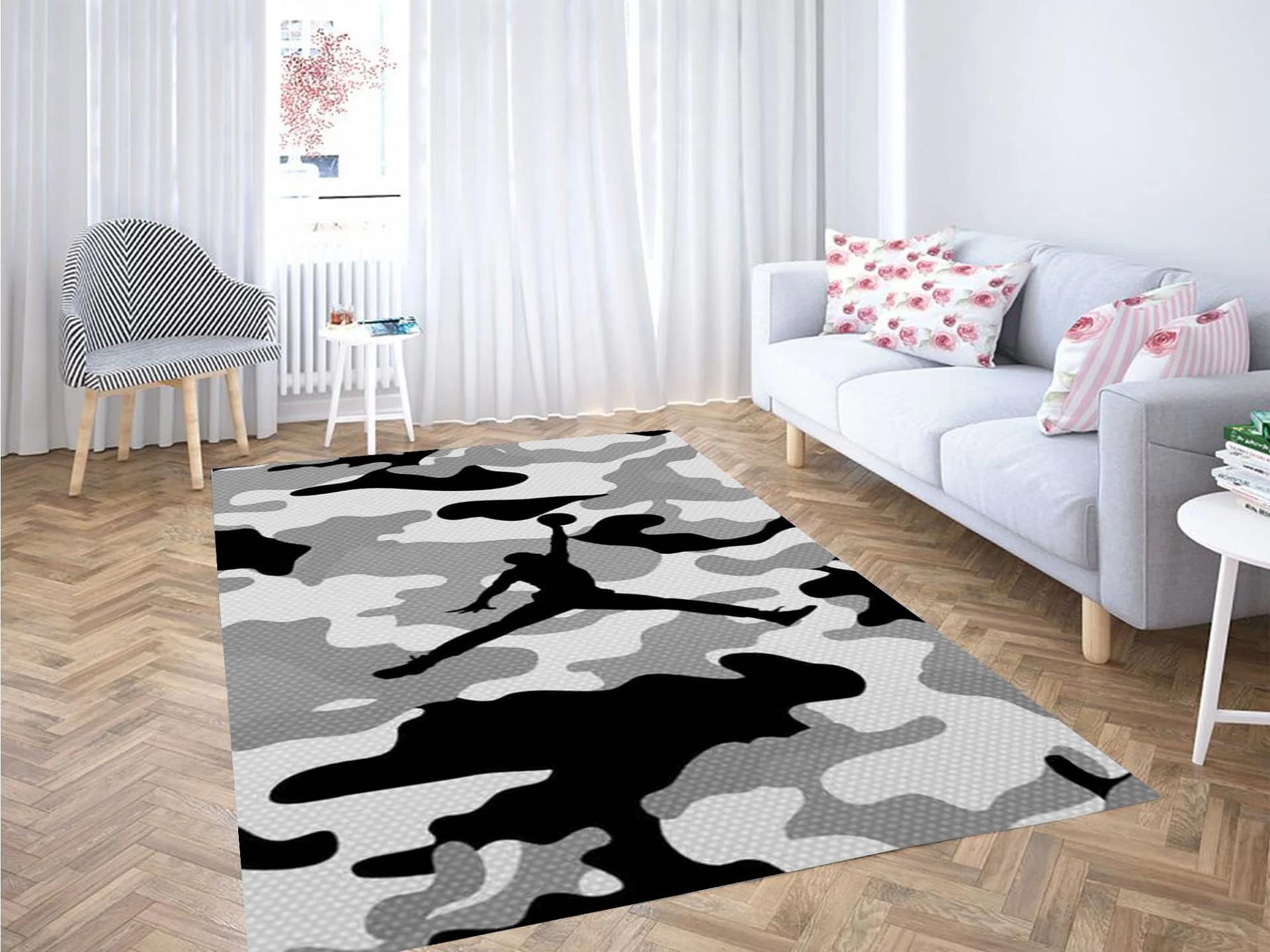 Jordan Army Wallpaper Carpet Rug