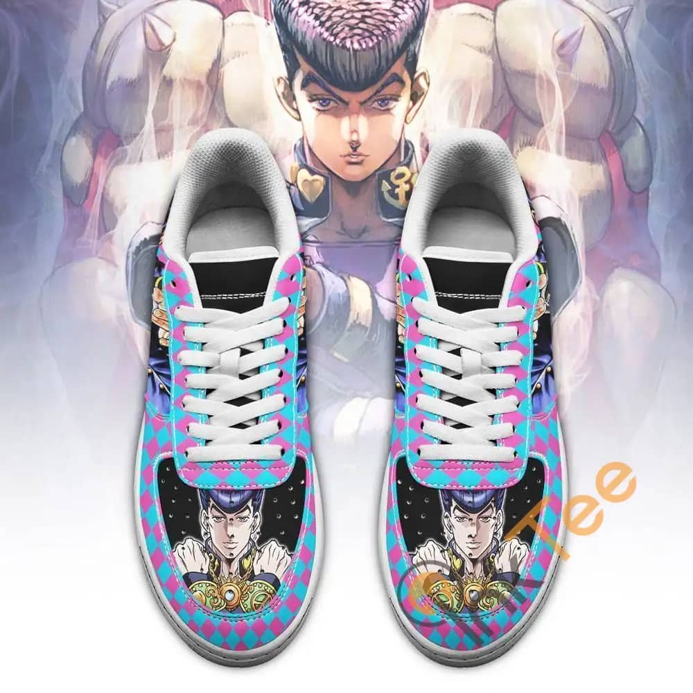 Josuke Higashikata Jojo Anime Fan Gift Idea Amazon Nike Air Force Shoes