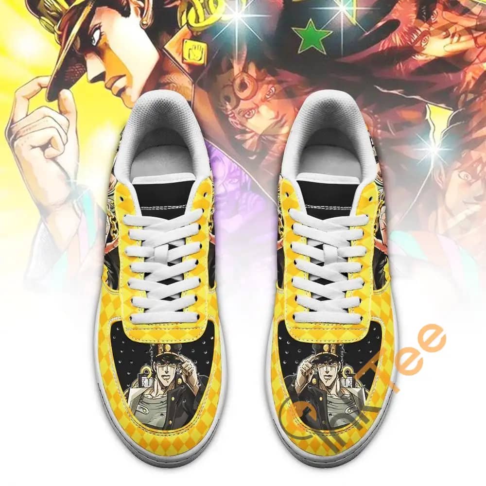 Jotaro Kujo Jojo Anime Fan Gift Idea Amazon Nike Air Force Shoes
