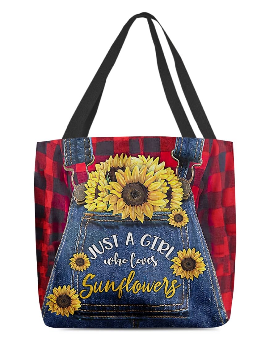 Just A Girl Who Loves Sunflowers All-Over Tote