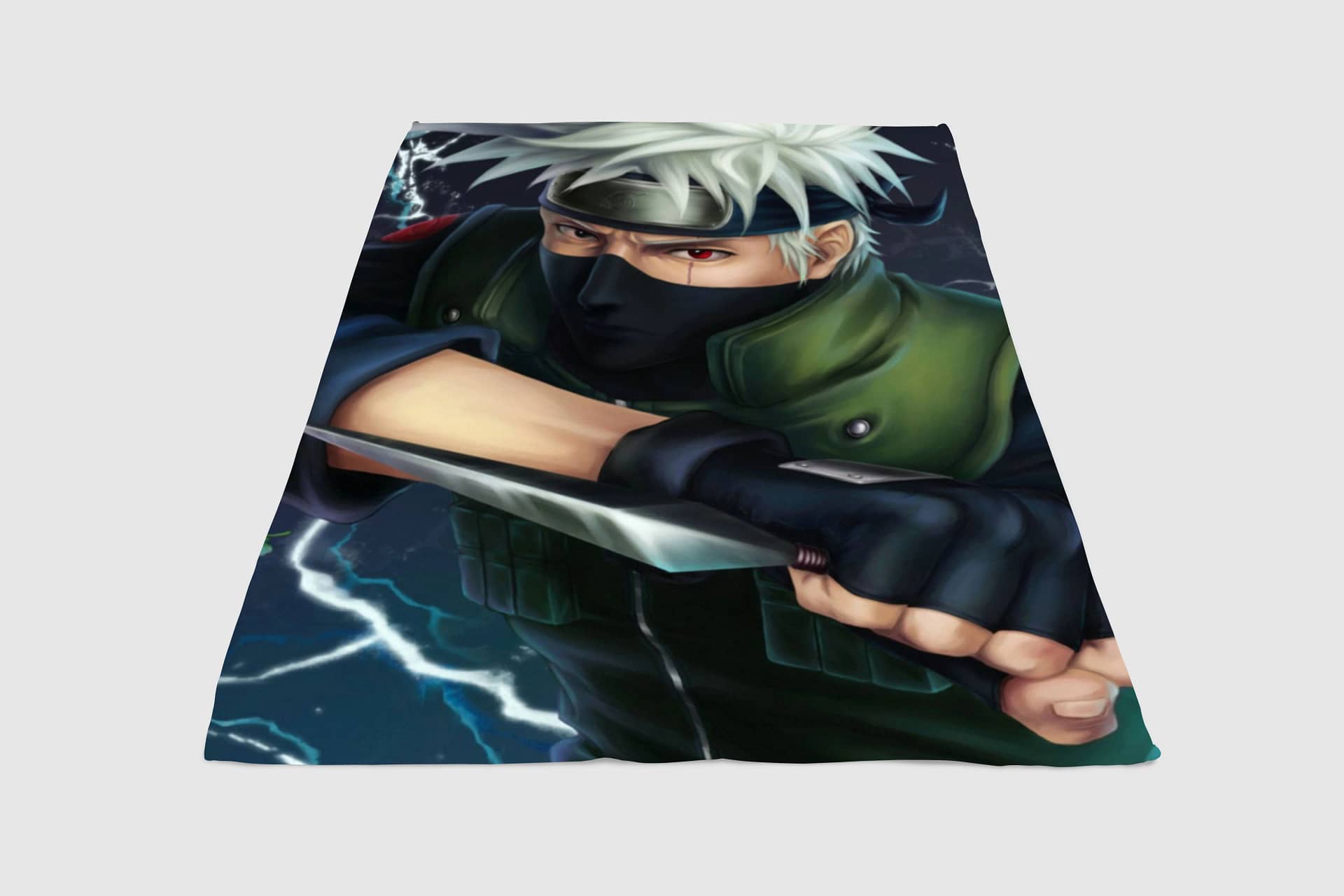 Kakashi 3D Panting Naruto Fleece Blanket