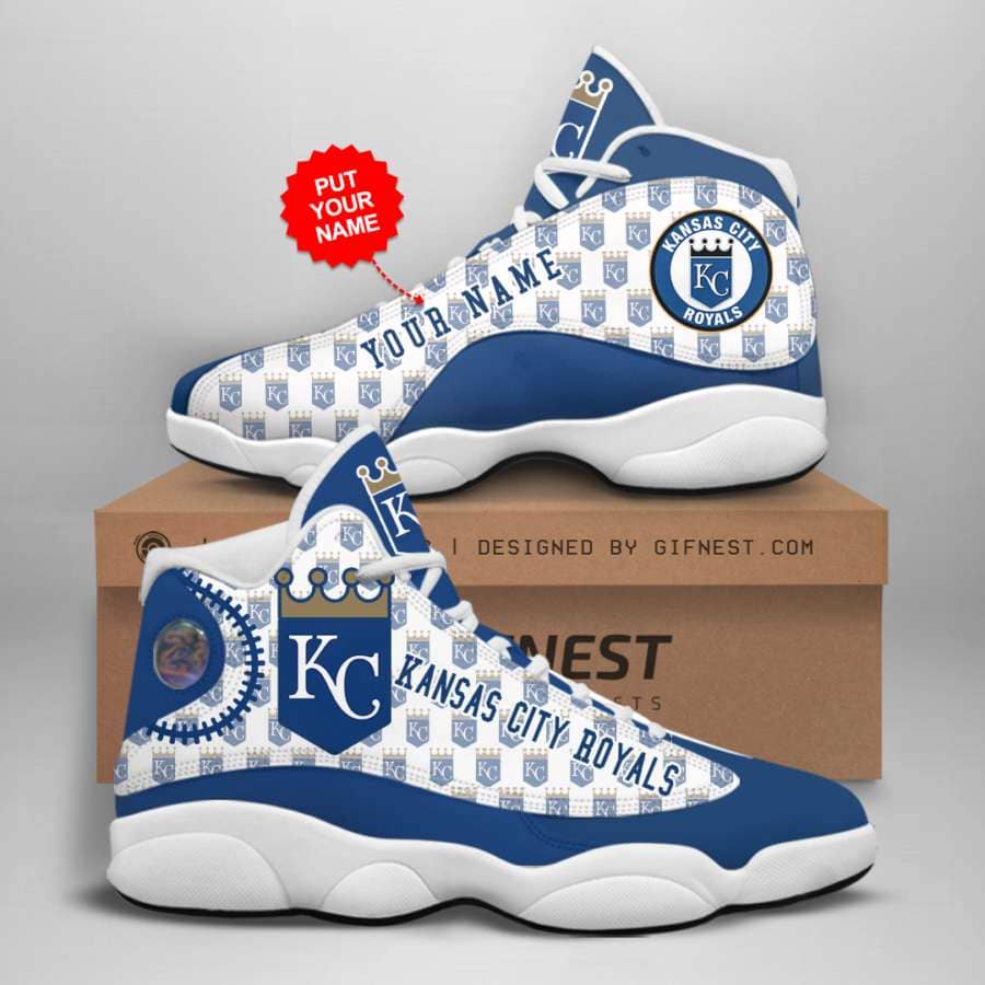 Kansas City Royals Custom No82 Air Jordan Shoes