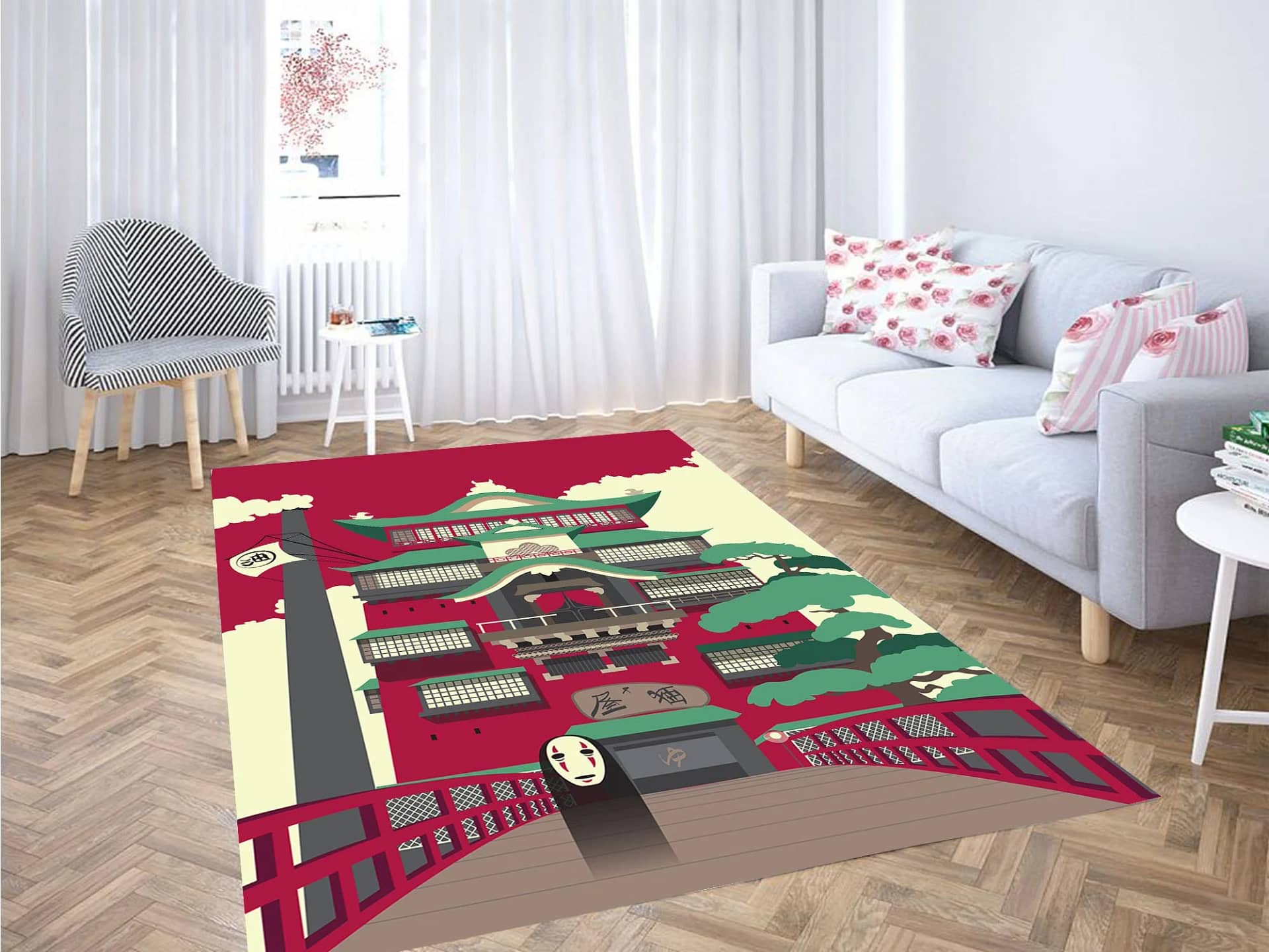 Kaonashi Spirited Away Vector Carpet Rug
