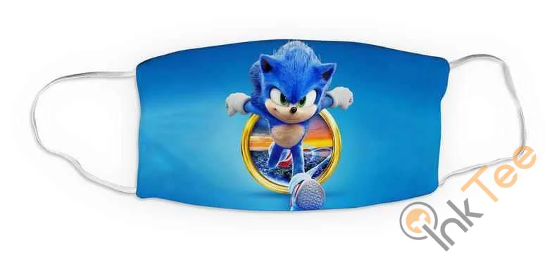 Kids Sonic Movie Reusable Washable 5094 Face Mask