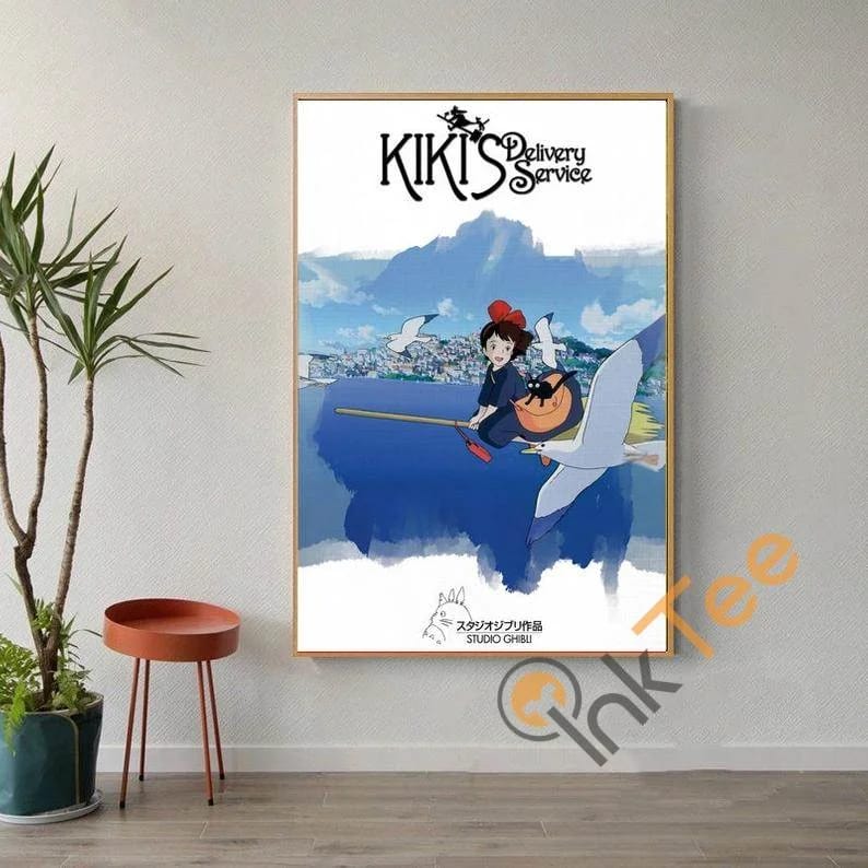 Kiki's Delivery Service Miyazaki Hayao Movie Retro Film Sku1925 Poster
