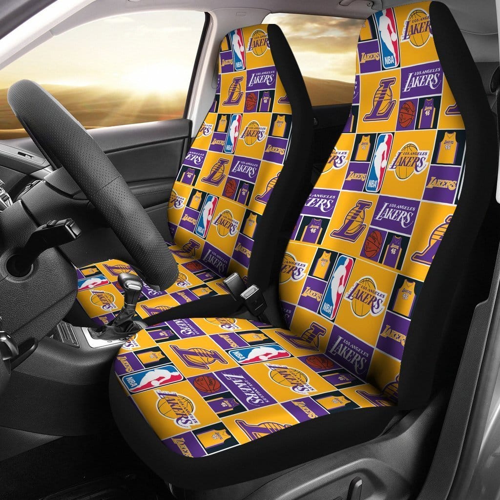 Lakers Art Patterns Car Seat Covers