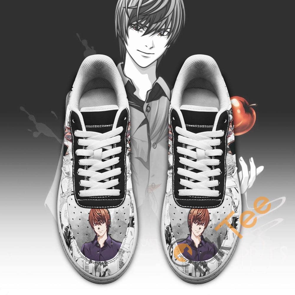 Light Yagami Death Note Anime Fan Gift Idea Amazon Nike Air Force Shoes