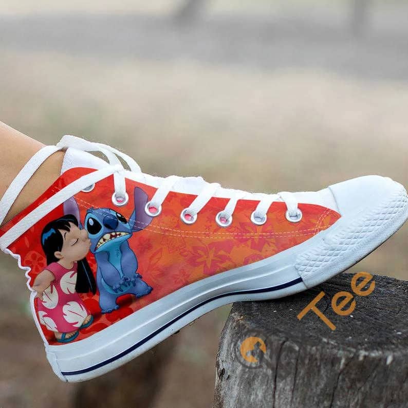Lilo And Stitch Custom Disney Animated Movie No 383 High Top Shoes