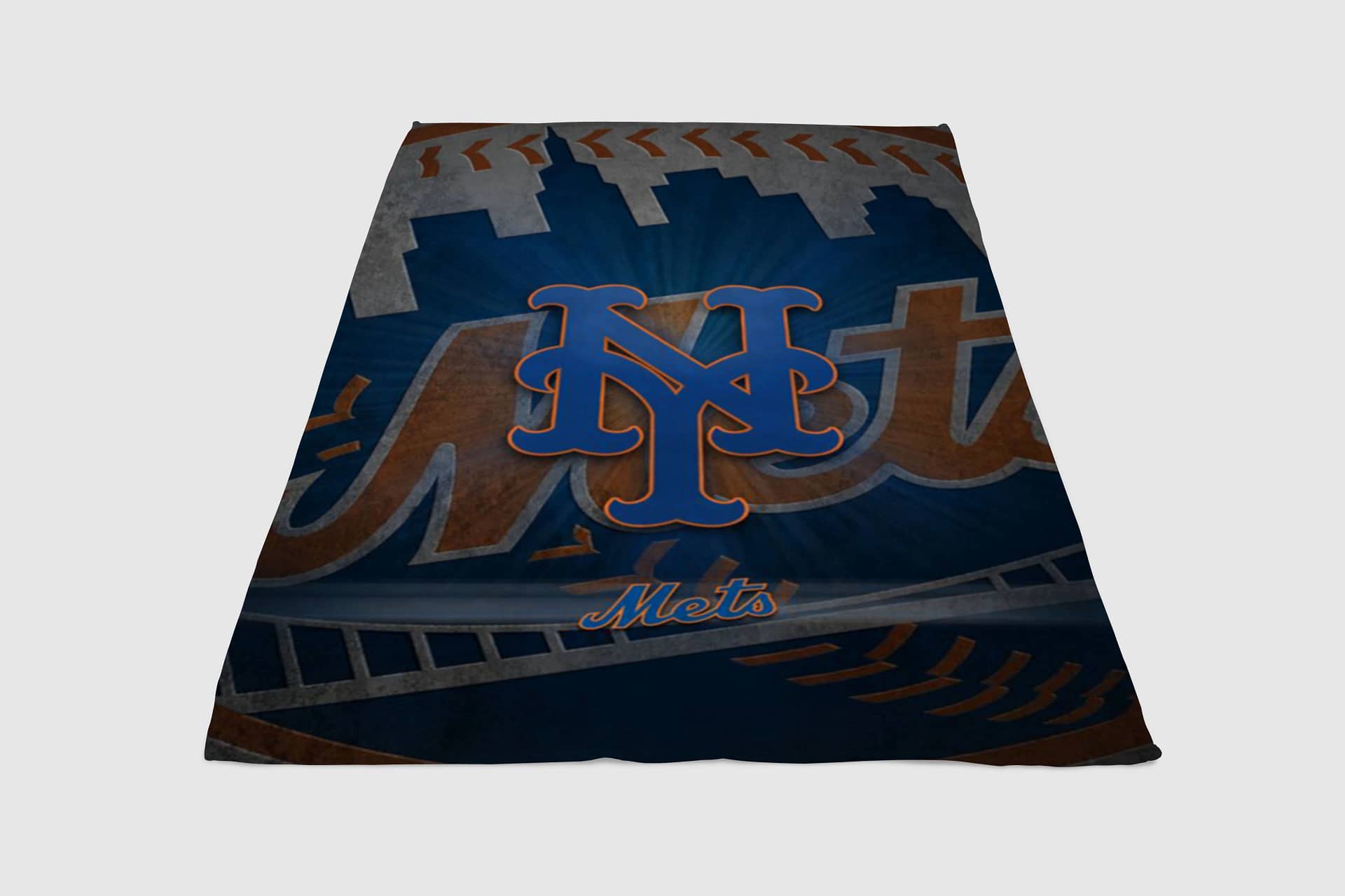 Logos And Uniforms Of The New York Mets Fleece Blanket