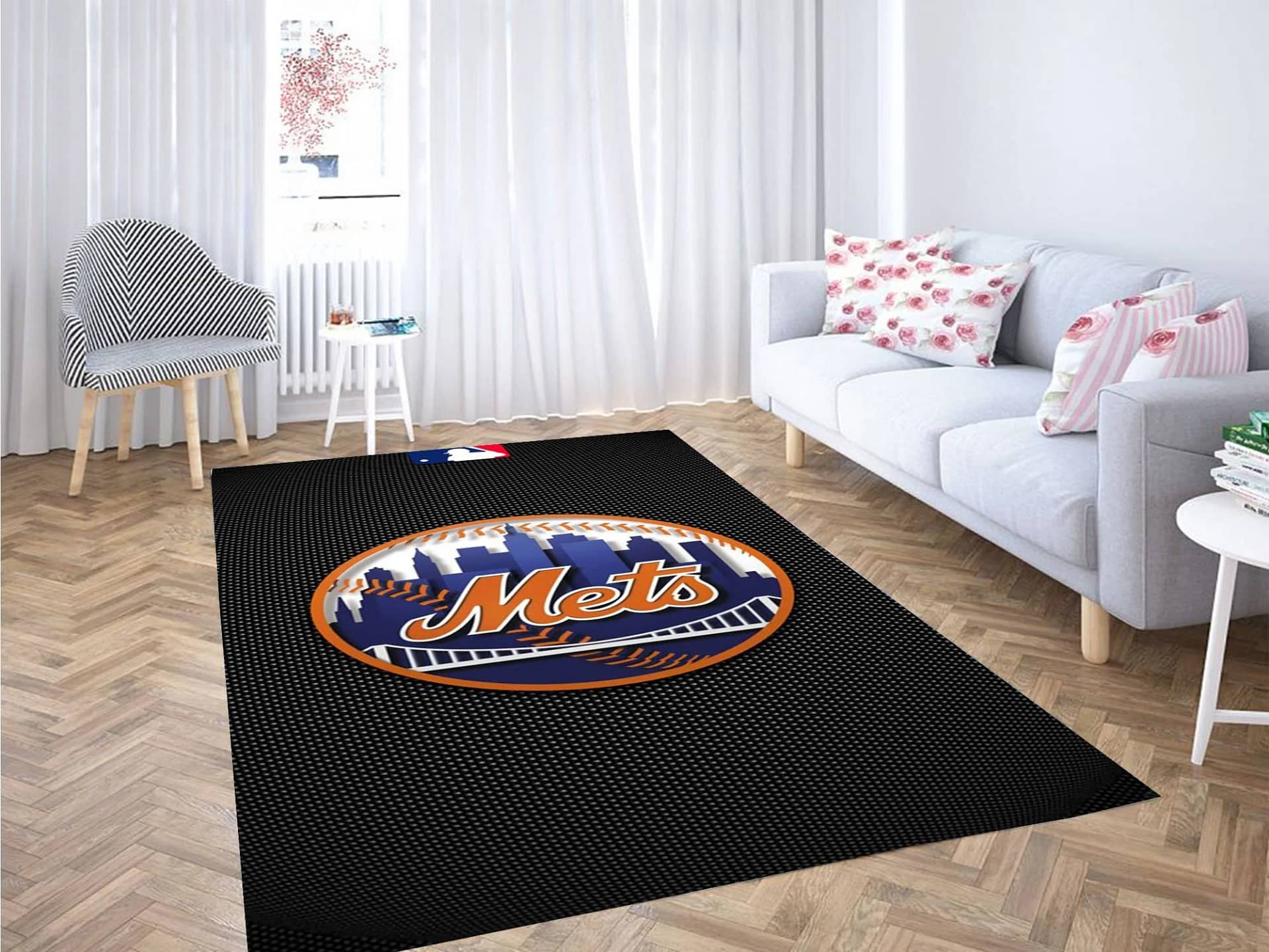 Logos And Uniforms The New York Mets Carpet Rug