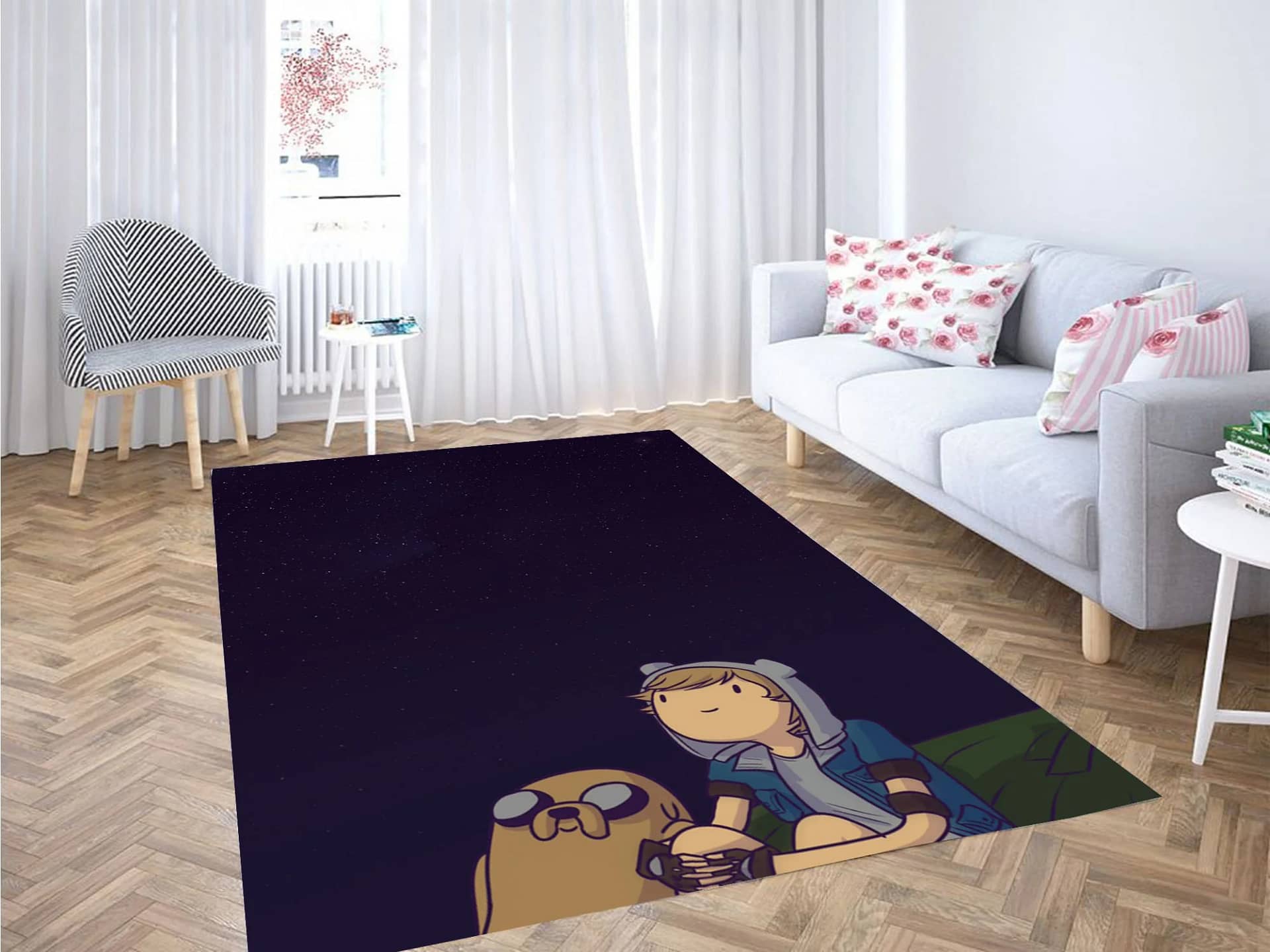 Look Sky Adventure Time Carpet Rug