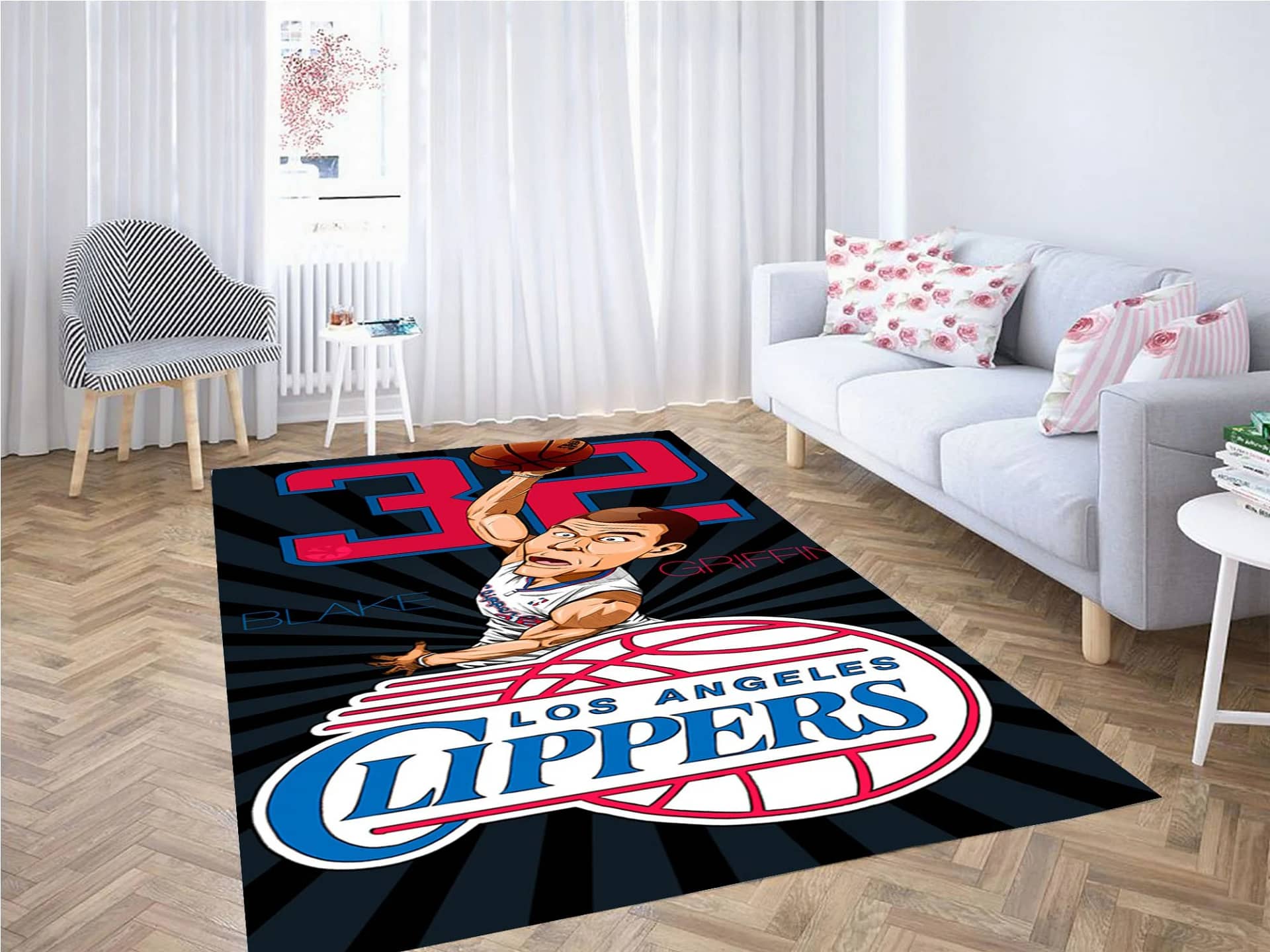 Los Angeles Clippers Wallpaper Carpet Rug